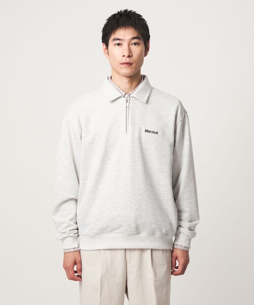 MARMOT（マーモット）の「【別注】＜Marmot＞ハーフジップ 長袖 スウェット（スウェット・メンズ・ダークグレー/ライトグレー・M/L/XL）」の12枚目の写真