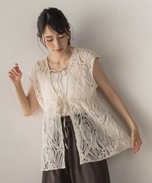 Droite lautreamont | チュールコード刺繍ビスチェ(シャツ/ブラウス)