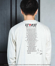 SLAP SLIP（スラップスリップ）の「【ザ・ローリング・ストーンズｘSLAP】フロントｘバックロゴプリント長袖Tシャツ大人（Tシャツ/カットソー）」
