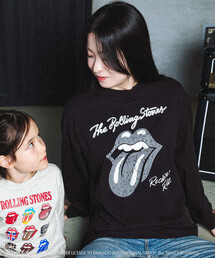 SLAP SLIP（スラップスリップ）の「【ザ・ローリング・ストーンズｘSLAP】フロントｘバックロゴプリント長袖Tシャツ大人（Tシャツ/カットソー）」