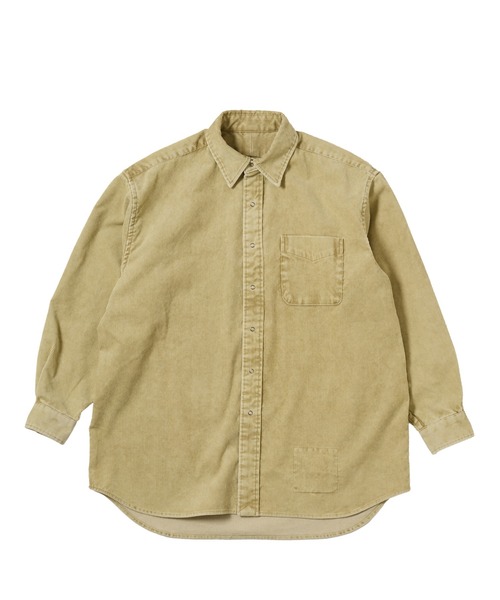 BURLAP OUTFITTER（バーラップアウトフィッター）の「QD CORD L/S B.B. SHIRT/ クイックドライ コード ロングスリーブ ビービー シャツ（シャツ/ブラウス・メンズ・スミクロ/ブラウン系その他/ベージュ系その他・MEDIUM/LARGE）」の3枚目の写真