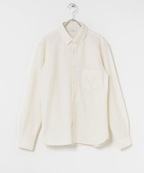 URBAN RESEARCH ROSSO MEN（アーバンリサーチロッソメン）の「『セットアップ対応/防シワ』 ウールジャージーボタンダウンシャツ（シャツ/ブラウス・メンズ・ブラック/ホワイト/グレー/ネイビー・SMALL/MEDIUM/LARGE/X-LARGE）」の8枚目の写真