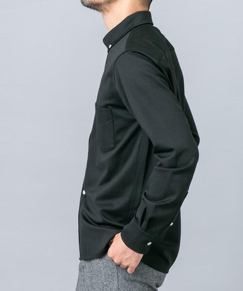 URBAN RESEARCH ROSSO MEN（アーバンリサーチロッソメン）の「『セットアップ対応/防シワ』 ウールジャージーボタンダウンシャツ（シャツ/ブラウス・メンズ・ブラック/ホワイト/グレー/ネイビー・SMALL/MEDIUM/LARGE/X-LARGE）」の14枚目の写真