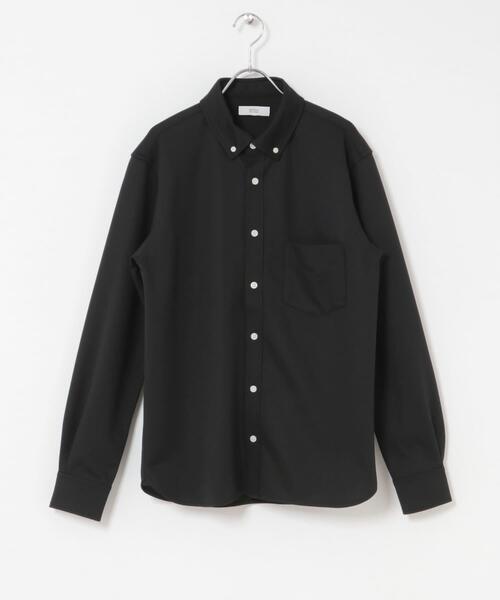 URBAN RESEARCH ROSSO MEN（アーバンリサーチロッソメン）の「『セットアップ対応/防シワ』 ウールジャージーボタンダウンシャツ（シャツ/ブラウス・メンズ・ブラック/ホワイト/グレー/ネイビー・SMALL/MEDIUM/LARGE/X-LARGE）」の16枚目の写真