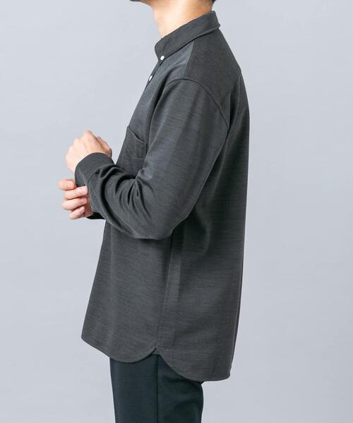 URBAN RESEARCH ROSSO MEN（アーバンリサーチロッソメン）の「『セットアップ対応/防シワ』 ウールジャージーボタンダウンシャツ（シャツ/ブラウス・メンズ・ブラック/ホワイト/グレー/ネイビー・SMALL/MEDIUM/LARGE/X-LARGE）」の21枚目の写真