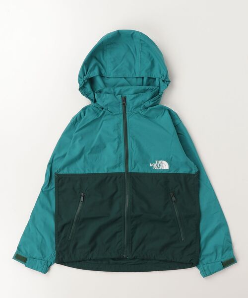THE NORTH FACE(ザノースフェイス)の「THE NORTH FACE: コンパクト ジャケット 26AW<KIDS>(マウンテンパーカー・キッズ・グリーン/ブラック・130/140/150/160)」の2枚目の写真