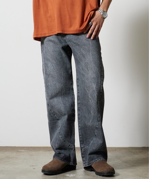 encode（エンコード）の「encode/ PROTOTYPE 3D JEANS /code-003 秋服 冬服（デニムパンツ・メンズ・ブラック/インディゴブルー・S/M）」の2枚目の写真