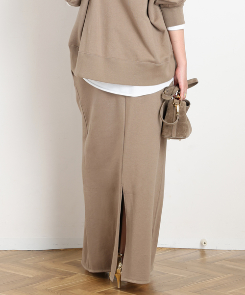 AP STUDIO(エーピーストゥディオ)の「Wool mix sweat Skirt(スカート・レディース・ベージュ/スミクロ・38/36)」の18枚目の写真