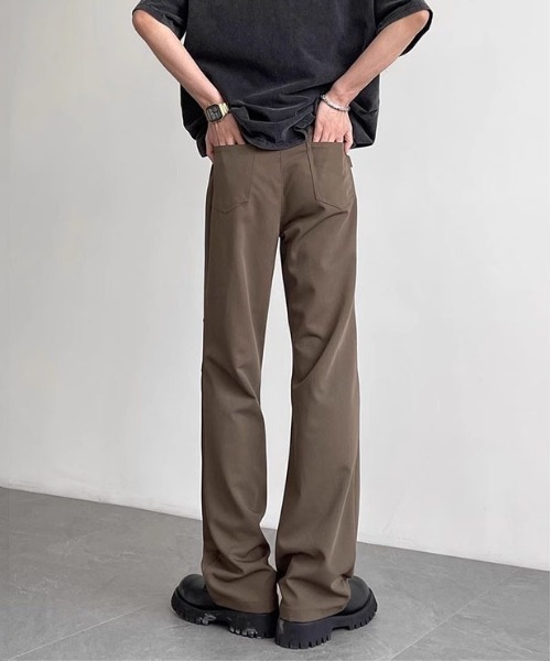 DOUBLE STEAL(ダブルスティール)の「DS立体タックワイドスラックス(スラックス・メンズ・ブラウン/ブラック・X-LARGE/LARGE/MEDIUM/SMALL)」の4枚目の写真