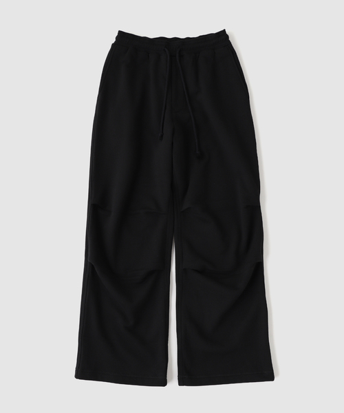 MATSUFUJI(マツフジ)の「MATSUFUJI / マツフジ WIDE SWEAT PANTS(スウェットパンツ・メンズ・グレー/ブラック・2/3)」の2枚目の写真