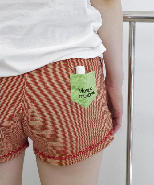 MOSQUITO MURDERERS（モスキートマーダラーズ）の「Pocket MINI SHORTS -Red（その他パンツ・レディース・その他・FREE）」の3枚目の写真