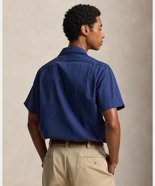 POLO RALPH LAUREN(ポロ ラルフ ローレン)の「The Ralph ロゴ キャンプ シャツ(シャツ/ブラウス・メンズ・ネイビー系1・S/L/XS)」の4枚目の写真