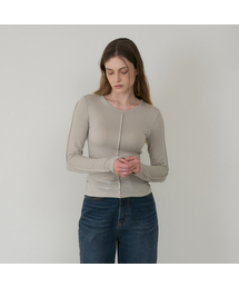 Soft Layer Slim Long Sleeve [Beige]