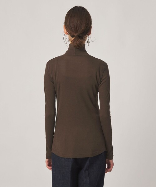 Steven Alan（スティーブンアラン）の「＜Steven Alan＞コットン シルク リブ タートルネック プルオーバー（Tシャツ/カットソー・レディース・ダークブラウン/ブラック/オフホワイト・FREE）」の12枚目の写真