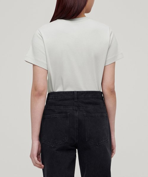 MUSINSA STANDARD WOMAN（ムシンサスタンダードウーマン）の「ウィメンズベーシッククルーネックTシャツ[ライトグレー]（Tシャツ/カットソー・レディース・その他・LARGE/X-SMALL）」の2枚目の写真
