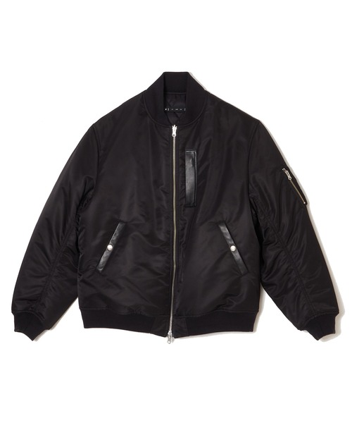 CRIMIE(クライミー)の「REVERSIBLE DIAMOND-QUILTED MA1 BOMBER JACKET(MA-1・メンズ・ブラック/カーキ・XL/L/M/S/XXL)」の3枚目の写真