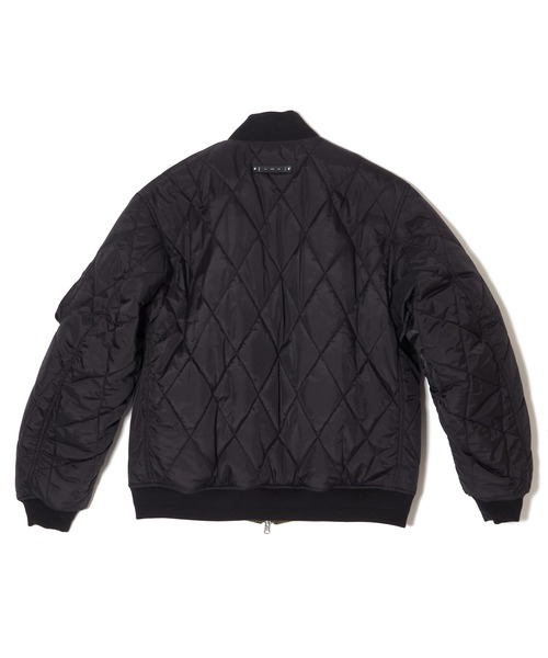 CRIMIE(クライミー)の「REVERSIBLE DIAMOND-QUILTED MA1 BOMBER JACKET(MA-1・メンズ・ブラック/カーキ・XL/L/M/S/XXL)」の17枚目の写真