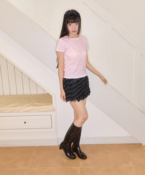 SHAKIRI(シャキリ)の「ニコレースカンカンスカートミニ(ブラック)(スカート・レディース・その他・FREE)」の3枚目の写真