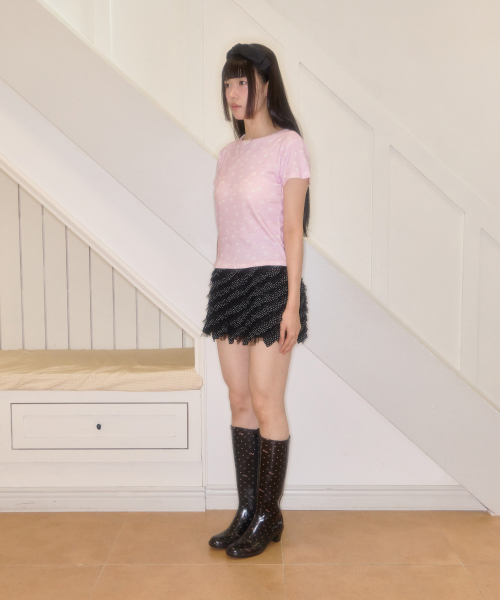 SHAKIRI(シャキリ)の「ニコレースカンカンスカートミニ(ブラック)(スカート・レディース・その他・FREE)」の5枚目の写真
