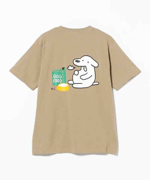 TOKYO CULTUART by BEAMS(トウキョウカルチャートバイビームス)の「matsui / DOG FOOD T-Shirt(Tシャツ/カットソー・レディース・ベージュ/ホワイト・X-LARGE/MEDIUM)」の2枚目の写真