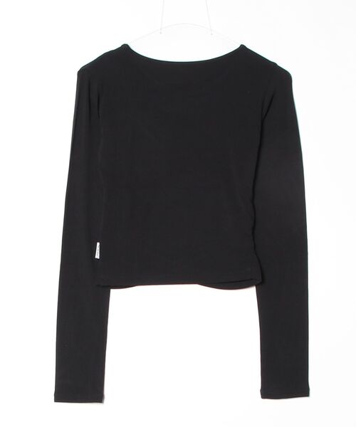 Julier Yoga and Relax(ジュリエヨガアンドリラックス)の「Julier ストレッチベア天竺カシュクールトップス(Tシャツ/カットソー・レディース・ピンク系その他/ホワイト/ブラック・FREE)」の21枚目の写真