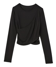 Julier ストレッチベア天竺カシュクールトップス