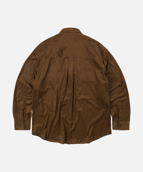 FRIZMWORKS(フリズムワークス)の「スエードトラッカー リラックスシャツ ブラウン(シャツ/ブラウス・メンズ・その他・SMALL/MEDIUM/LARGE/X-LARGE)」の2枚目の写真