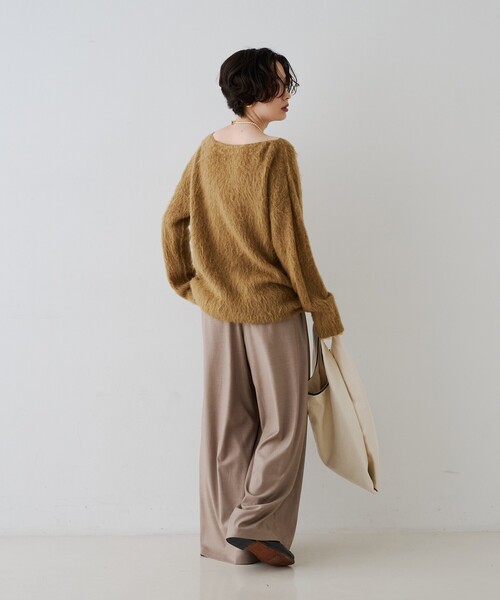Rouge vif（ルージュヴィフ）の「タックワイドストレートパンツ（その他パンツ・レディース・ベージュ/グレー・36/38）」の20枚目の写真