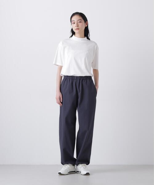 Y(ワイ)の「Y / ORGANIC COTTON / RECYCLE POLYESTER TWILL EASY TROUSERS(その他パンツ・メンズ・ホワイト/ネイビー・MEDIUM/LARGE)」の2枚目の写真