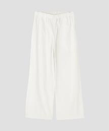 Y / ORGANIC COTTON / RECYCLE POLYESTER TWILL EASY TROUSERS