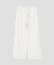 Y / ORGANIC COTTON / RECYCLE POLYESTER TWILL EASY TROUSERS
