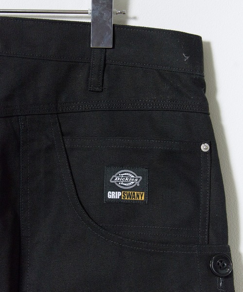 GRIP SWANY(グリップスワニー)の「GRIP SWANY/グリップスワニー × Dickies/ディッキーズ DUCK DOUBLE KNEE PAINTE ヴィンテージ ダブルニーペインターパンツ タウンユース スタッズ 2026年秋冬 秋服(チノパンツ・メンズ・ブラック・M/L)」の7枚目の写真