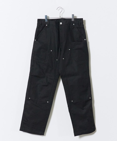 GRIP SWANY(グリップスワニー)の「GRIP SWANY/グリップスワニー × Dickies/ディッキーズ DUCK DOUBLE KNEE PAINTE ヴィンテージ ダブルニーペインターパンツ タウンユース スタッズ 2026年秋冬 秋服(チノパンツ・メンズ・ブラック・M/L)」の2枚目の写真