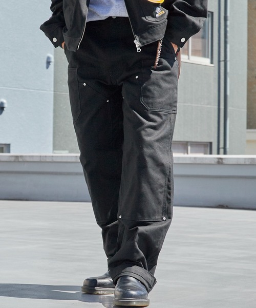 GRIP SWANY(グリップスワニー)の「GRIP SWANY/グリップスワニー × Dickies/ディッキーズ DUCK DOUBLE KNEE PAINTE ヴィンテージ ダブルニーペインターパンツ タウンユース スタッズ 2026年秋冬 秋服(チノパンツ・メンズ・ブラック・M/L)」の12枚目の写真