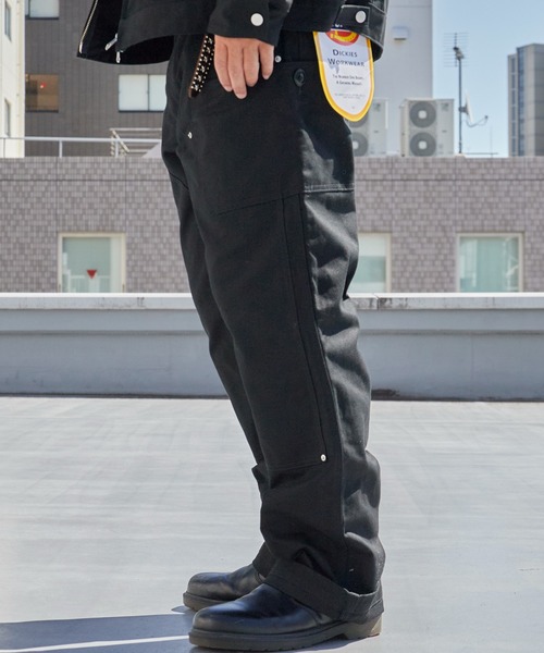GRIP SWANY(グリップスワニー)の「GRIP SWANY/グリップスワニー × Dickies/ディッキーズ DUCK DOUBLE KNEE PAINTE ヴィンテージ ダブルニーペインターパンツ タウンユース スタッズ 2026年秋冬 秋服(チノパンツ・メンズ・ブラック・M/L)」の17枚目の写真