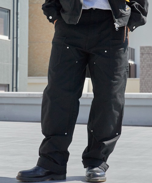 GRIP SWANY(グリップスワニー)の「GRIP SWANY/グリップスワニー × Dickies/ディッキーズ DUCK DOUBLE KNEE PAINTE ヴィンテージ ダブルニーペインターパンツ タウンユース スタッズ 2026年秋冬 秋服(チノパンツ・メンズ・ブラック・M/L)」の11枚目の写真