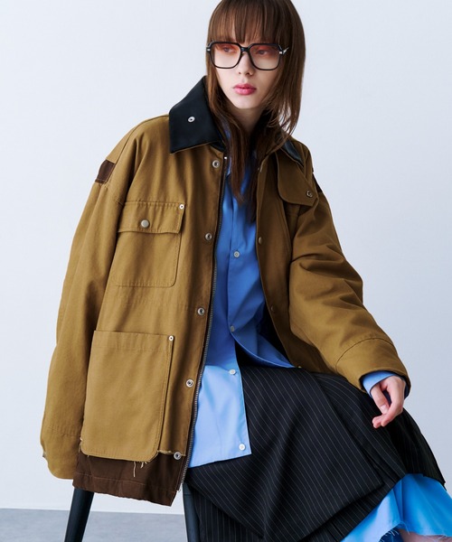 SeeSew(シーソー)の「【UNISEX】OVERSPEC COVERALL/オーバーサイズカバーオール(カバーオール・メンズ・ブラック/ライトブラウン・M/L)」の2枚目の写真