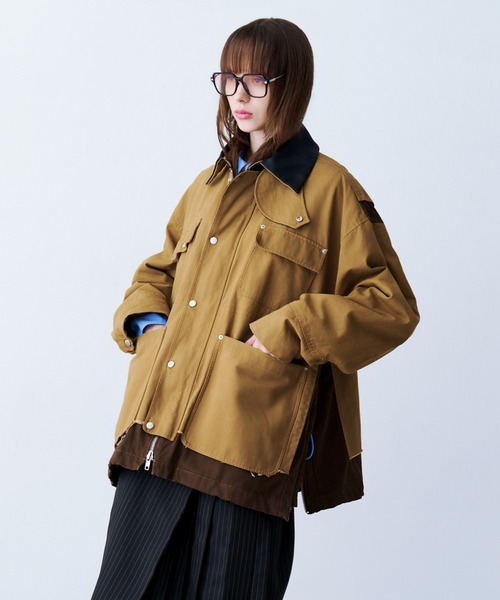 SeeSew(シーソー)の「【UNISEX】OVERSPEC COVERALL/オーバーサイズカバーオール(カバーオール・メンズ・ブラック/ライトブラウン・M/L)」の12枚目の写真