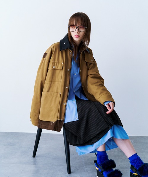 SeeSew(シーソー)の「【UNISEX】OVERSPEC COVERALL/オーバーサイズカバーオール(カバーオール・メンズ・ブラック/ライトブラウン・M/L)」の15枚目の写真