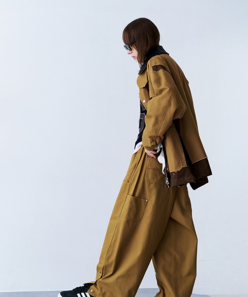 SeeSew(シーソー)の「【UNISEX】OVERSPEC COVERALL/オーバーサイズカバーオール(カバーオール・メンズ・ブラック/ライトブラウン・M/L)」の13枚目の写真