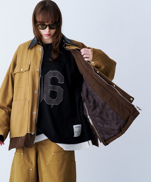 SeeSew(シーソー)の「【UNISEX】OVERSPEC COVERALL/オーバーサイズカバーオール(カバーオール・メンズ・ブラック/ライトブラウン・M/L)」の8枚目の写真