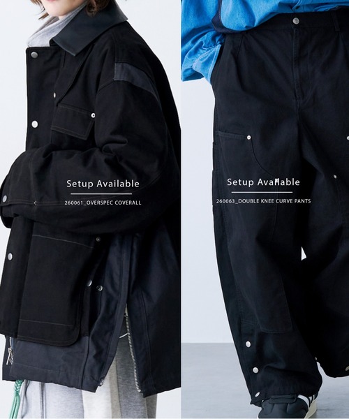 SeeSew(シーソー)の「【UNISEX】OVERSPEC COVERALL/オーバーサイズカバーオール(カバーオール・メンズ・ブラック/ライトブラウン・M/L)」の18枚目の写真