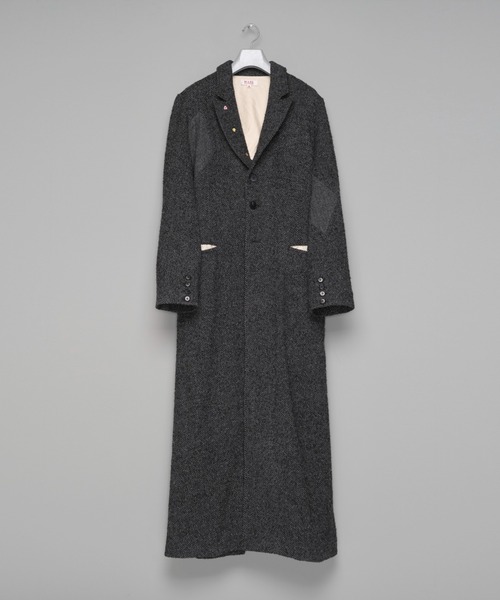MASU(エムエーエスユー)の「【M A S U】LUCKY CLOVER CHESTERFIELD COAT(ダウンジャケット/コート・メンズ・ブラック/グレー・44/46)」の2枚目の写真