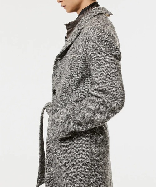 MASU(エムエーエスユー)の「【M A S U】LUCKY CLOVER CHESTERFIELD COAT(ダウンジャケット/コート・メンズ・ブラック/グレー・44/46)」の7枚目の写真