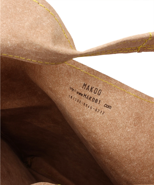 SHIPS Days（シップスデイズ）の「MAKOO: ロゴ リサイクル バッグ（エコバッグ/サブバッグ・ホワイト・ONE SIZE）」の2枚目の写真