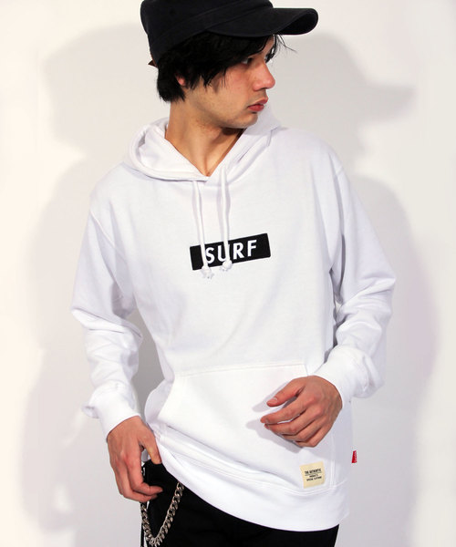 ８(eight)（エイト）の「ボックスロゴプルオーバーパーカー（パーカー・メンズ・ブラック/ホワイト/レッド/グレー/ブルー/ネイビー/ブラック系その他2/ブラック系その他/ホワイト系その他2/ホワイト系その他/ホワイト×ブラック/ホワイト×レッド・LARGE/XX-LARGE/X-LARGE/SMALL/MEDIUM）」の4枚目の写真