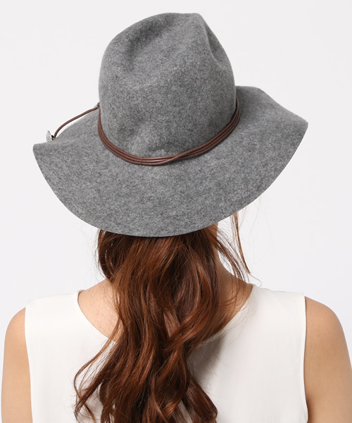 ASZAKKA(アザッカ)の「細リボン中折れハット(ハット・レディース・グレー/ベージュ/ネイビー/ホワイト・FREE)」の9枚目の写真