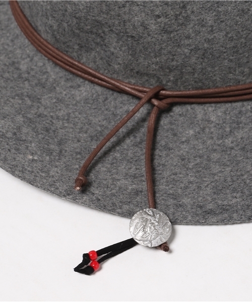 ASZAKKA(アザッカ)の「細リボン中折れハット(ハット・レディース・グレー/ベージュ/ネイビー/ホワイト・FREE)」の7枚目の写真