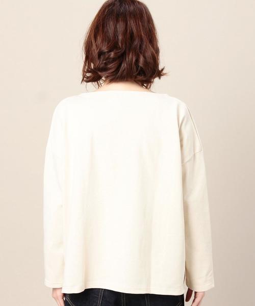 ORCIVAL(オーシバル)の「<ORCIVAL>LOURD コットンプルオーバー(Tシャツ/カットソー・レディース・オフホワイト/ブラック・FREE)」の3枚目の写真