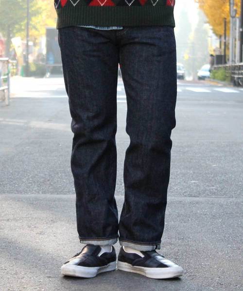 Denime（ドゥニーム）の「【MadeInJapan】66 type -One Wash-/ミドルストレートデニム（デニムパンツ・メンズ・インディゴブルー・31/28/36/34/38/33/30/32/29/26/27/40）」の21枚目の写真